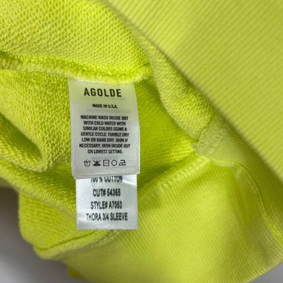 AGOLDE Thora Sweatshirt In Tarte Size M - Picture 5 of 8